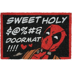 Grupo Erik Marvel Deadpool Coconut Mat 40 x 60 cm Door Mat Funny Door Mat Interior Marvel Merch