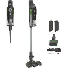 Hoover HF9 PET Cordless Vacuum Cleaner Pet Hair I Up to 240 m² or 60 Minutes Running Time with 2 Batteries I Powerful Vacuum Cleaner Wireless & Bagless I Battery Vacuum Cleaner with Animal Nozzle &