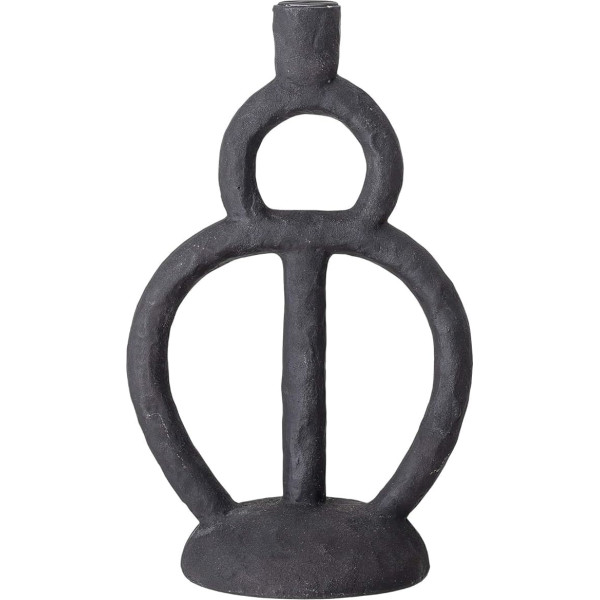 Bloomingville Candle Holder Black Polyresin