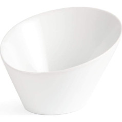 Olympia CB079 Oval Sloping Bowl, White (Pack of 4)