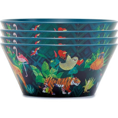 Puckator Set of 4 rPET Bowls - Animal Kingdom
