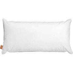 sleepling 190111 Water Pillow Orthopaedic Pillow Cover Made of 100% Cotton Made in EU Washable up to 40 Degrees 40 x 80 cm White