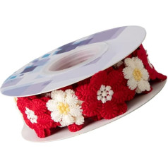 Blumenspitzenverkleidung, Blumenspitze, Sonnenblumespitze zum Nähen, Blumenstoff Verzierungen Handwerk Stickerei für Kunstprojekte Hochzeitskleider Haar Banddekoration