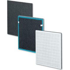Aerio-300/360 H13 Filter Replacement Set, Three-Layer Composite Filter System, HEPA Filter, H13 Activated Carbon Filter, Pre-Filter for Zigma Air Purifier Aerio-300/360 H13