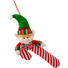 Eleganter Weihnachtsbaum Anhänger Künstliche Zuckerstangen Puppen Hängende Verzierung Für Den Innen Und Außenbereich Wandbehänge