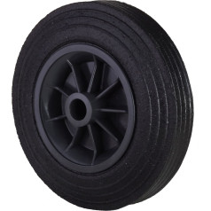 Pro-Line Wheel for waste container, rubber, through-flow, diameter 200mm