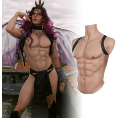 CYOMI Silikon Fake Brust Muskel Weste für Cosplay Crossdresser Halloween Partys Maskerade