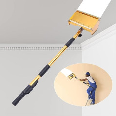 Generisch Trockenbau -Endkasten -Set, Flat -Finishing -Box mit Griff, Aluminiumlegierung Trockenwand -Kleber -Taping -Werkzeuge für Schlammanwendung und Kratzen