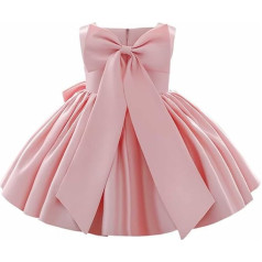 Rabbit and Hedgehog Primary School Flower Girl Bowknot Tutu Dress for Children Baby Wedding Bridesmaid Birthday Party Pageant Formal Dresses Toddler First Christening Christening Dress with Button