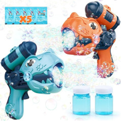 Pack of 2 Dinosaur Bubble Gun