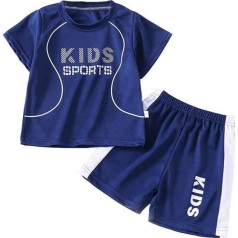 Generisch 2025 zweiteiliges sommer kleidung outfits für jungen kurzarm t-shirts shorts sets kurze leinen t-shirt loungewear set trainingsanzug schlafanzug outfit kleinkind junge gentleman 7-12 jahre