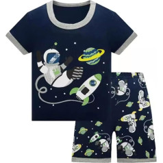 Baby Boy Outfits Cute Personality Printed Short Sleeve Top and Shorts Set Baby Clothes Boys Set