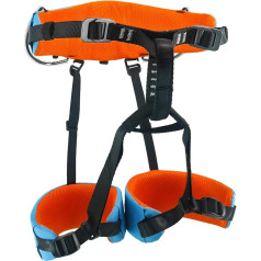 NewDoar Climbing Harness, Thin and Lightweight Climbing Harness, Half Body Belt for Children, Adjustable Safety Belt with Waist Protection for Rappelling, Fire Rescue, Tree Climbing and Tree Care