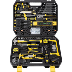 DOWELL Mechanic Tool Set Socket Wrench Car Repair Tool Set 168-Piece Hand Tool Kit Tool Box Storage Box