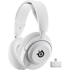 SteelSeries Arctis Nova 5 Wireless Gaming Headset Multi-System PC, PS5 Magnetic Neodymium Drivers Over 100 Audio Presets 60H Battery Life 2.4 GHz or BT ClearCast Gen2.X-Mik White