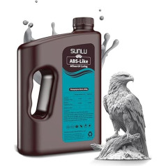 SUNLU ABS-Like 3D Printer Resin 3 kg, 405 nm UV-Curing Standard Photopolymer Quick Resin for LCD/DLP/SLA 3D Printing, Non-Brittle & High Precision, Grey 3000G