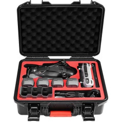 FPVtosky Mavic 4 Pro Case, Waterproof Case for DJI Mavic 4 Pro Drone, Portable Bag for DJI Mavic 4 Pro Fly More Combo/512GB Creator Combo/Batteries, Charging Station, Filter Accessories (Case Only