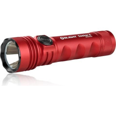 OLIGHT Seeker 4 LED Torch 3100 Lumen 400 Metres up to 15 Days Running Time, Portable Handheld Lamp with 5 Lighting Modes, USB-C Rechargeable Lamp for Everyday Use, Outdoor, Emergencies (Red)