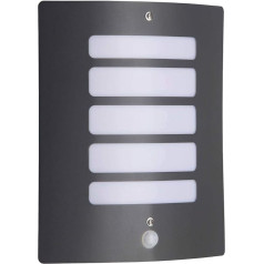 Todd Brilliant Outdoor Wall Light with Motion Sensor, 1 x E27 maximum 60 W / Metal Anthracite-Coloured plastic 47698 / 63