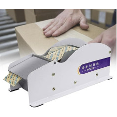 VNATWGOO Manual Tape Dispenser for Kraft Paper Tape, Water-Activated Tape Dispenser, Stainless Steel Cutter Tape Dispenser for Sealing Boxes and Boxes