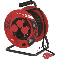 Emos Kabeltro MMEL 4-Way Plug 25 m Rubber SH, G4CTP19/D Electric 10P