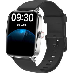 Smartwatch Men Women with Phone Function, 1.85 Inch Fitness Watch Smart Watch, 100+ Sports Modes, Fitness Tracker with Heart Rate/SpO2/Sleep Monitor, Pedometer, IP68 Waterproof Sports Watch for iOS