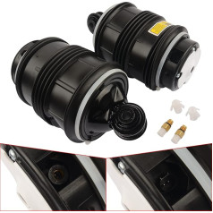 Bisenya Rear Air Spring Air Bellows 2 Pieces 2 Pins with Installation Instructions Replacement for Car E-Class T-Model S211 E320 E350 E500 E55 AMG 2113200925 A2113200925