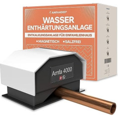 Amfa4000® Water Softening System without Salt - Magnetic Descaling System for Family Home, Water Softener for Tap, Softener for Home