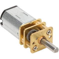 GA12-N20 DC 3V Gear Motor, Low-Noise Gear with High Torsion Reduction 15-1000 rpm, with Metal Gearbox (15RPM)