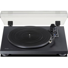 Teac TN-180BT-A3 Turntable with Bluetooth Output (Belt Drive, 33/45/78 rpm, Integrated Phono Preamp, High-Density MDF Housing) Black