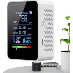 Air Monitor, Quality Meter, 3.54X1.57X2.76 Inches Accurate Device & Clear Display Screen, Reliable Measurement Tool for Safety, Bedroom, Detection, Carbon, Home Grow, and Tents Use