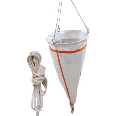 Planktonnetz 20/25 μm Planktonnetz - 23,62 Zoll / 60 cm Länge, 625/500 feinmaschiges Planktonnetz, experimentelles Nylon-Probenahmenetz für Sammeln von Phytoplankton, Protozoen, Rädertierchen(25 Micro