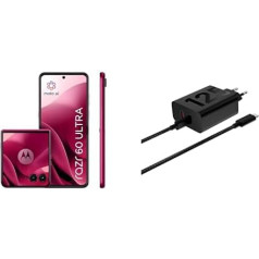 Motorola Edge 60 Fusion Smartphone Pantone Cabaret + Motorola Charger Duo