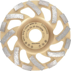 PRODIAMANT Diamond Cup Wheel 115 mm x 22.2 mm Turbo ST81 Diamond Grinding Disc Concrete Natural Stone Professional Quality