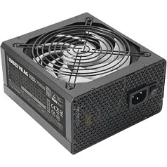 Tacens Radix VII AG 700S, 700W ATX PSU, 80Plus Silver, 87% Efficiency, SMD and DC-DC Technologies, AI-RPM 140mm FDB Fan, TK 105º Japanese Capacitors, Black