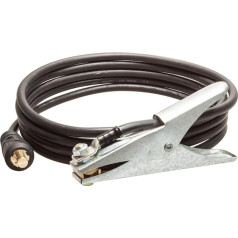 SCAPP Ground Cable 16, 25, 35, 50, 70, 95 mm² Including Ground Terminal 400A and Plug for Welding Machines, 4 m Long (35 mm², Arbor Diameter 13 mm)