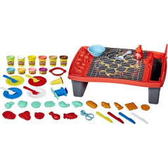 Nerf E87425L0 Kitchen Creations, Super Grill, Children's Toy with 40 Pieces, Non-Toxic Play-Doh Mortar and 10 Colours [Exclusive to Amazon]