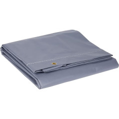 SPOTLIGHT - Cover for trailers - Flat tarpaulin for trailers 150 x 105 cm / 400 g/m² - Size M - Waterproof tarpaulin for trailers - Colour: grey - 100% PVC