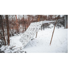BW Snowcamo Multi-Purpose Tarpaulin Special Forces Tarp with IRR Coating Size 2