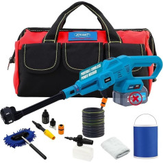 Battery Pressure Washer, Portable Power Cleaner, 750PSI High Pressure Water, 3-Speed, 6-in-1 Nozzle Hand Pressure Washer for Car, Home, Garden Cleaning (No Battery) JOVANT