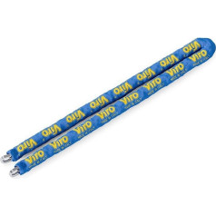 Viro 333.10.200 Semiquare Chain Coated with Guain Blue Made in Italy 10 mm x 200 cm