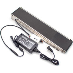 HMWOKPOT 201 Stainless Steel Mini Conveyor Belt Vending Machine, DC24V Track Cargo Lane Automatic Conveyor Belt Load 3.5-5 kg - 35 rpm, with Governor