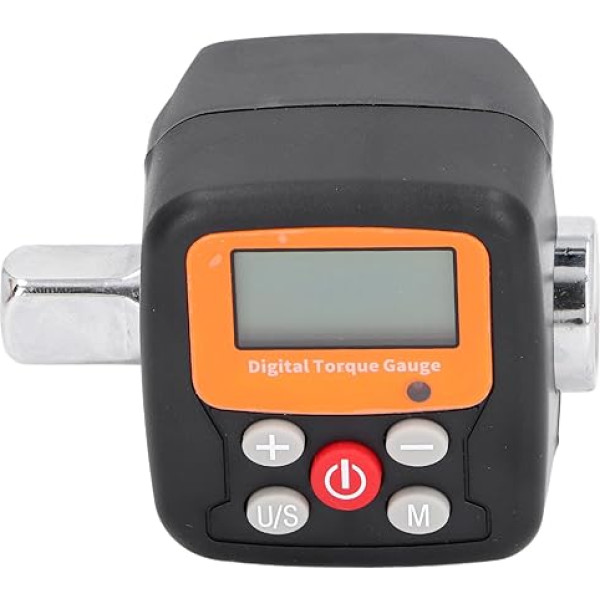 Torsion Meter with Digital Display, High Precision Portable Torque Adapter with Clear, Large Display, Backlight and Warning Indicators, 6-200 Nm, 1/2 Port, for