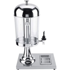 Stainless Steel Juice Machine, Hot and Cold Drink Dispenser for Restaurant, Hotel, Bar, Buffet (Single Head Silver)