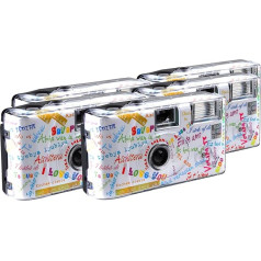 TopShot I mog di Weiss Disposable Camera / Wedding Camera (27 Photos, Flash, Pack of 5)