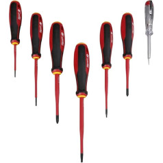 Milwaukee Tri-Lobe 4932478739 Screwdriver Set, VDE Tested 7-Piece (SL/PH/Tension Tester)