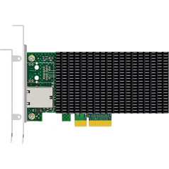 GLOTRENDS ST7381 1-Port 10G RJ45 Ethernet Network Card with Intel X550 Controller, PCIE 3.0 X4 Interface, Supports Windows 11/10/Windows Server/Linux/ESX/VMware ESXi(Not Support Mac OS)