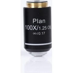 Microscope Accessories 4x10x40x100x Achromatic Lens for Biological Microscope Lenses, Standard RMS Durability and Reliable Performance (1 Piece, 100x)