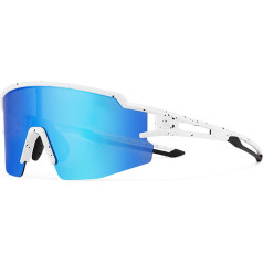 Rockbros Polarizētas velosipēdu brilles bērniem ar UV filtru - baltas un zilas