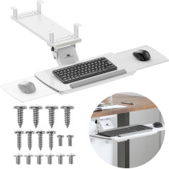 Tastatūras turētājs zem galda , regulējams, maks. 5 kg, balts, MC-156 W